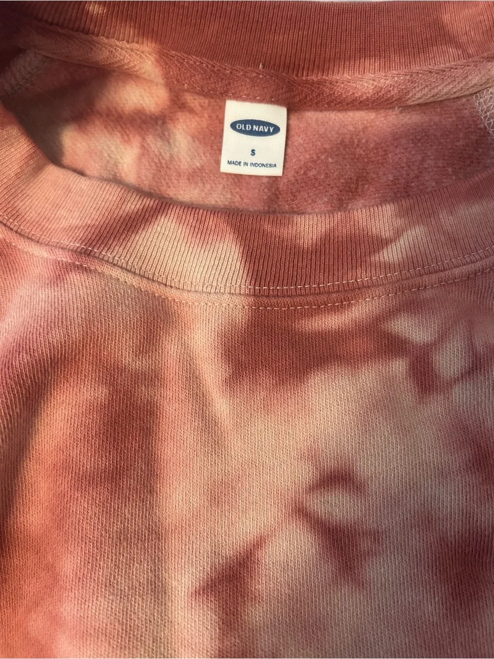 Old Navy Pink Tie-Dye Crewneck Sweatshirt & Pants. Matching set-READ CAPTION